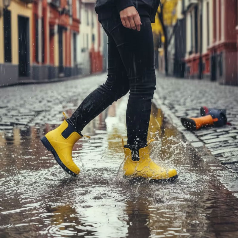 Neopren gefüttert breites Kalb kurze Wellies für Frauen Neopren gefüttert breites Kalb kurze Wellies für Frauen