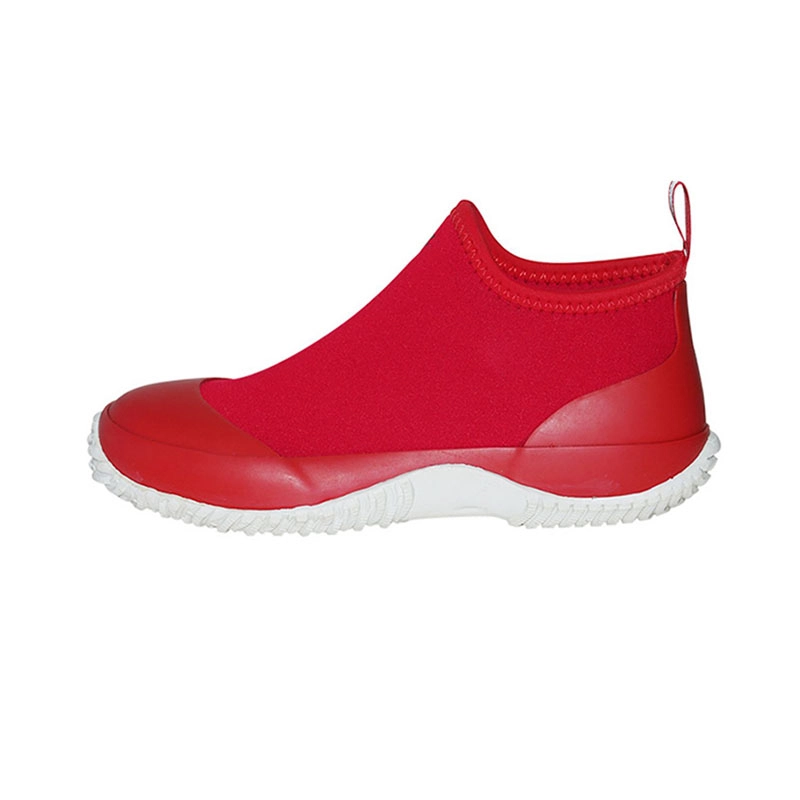 Short rubber neoprene slip-on garden shoes for men