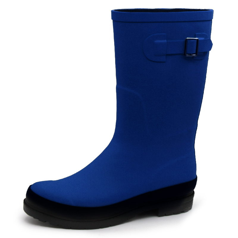 Women mid calf rubber wellington boots