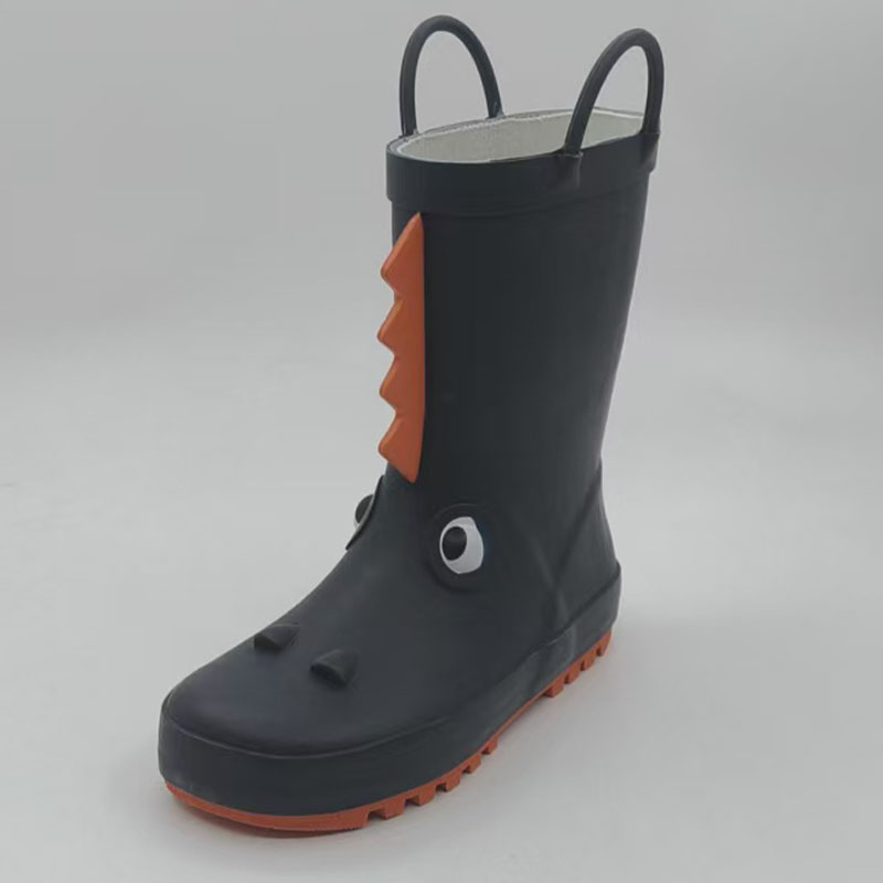 Natural rubber dinosaur printing wellingtong boots children
