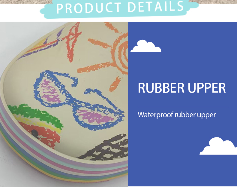 Toddler rainbow print rubber rain boots wholesale