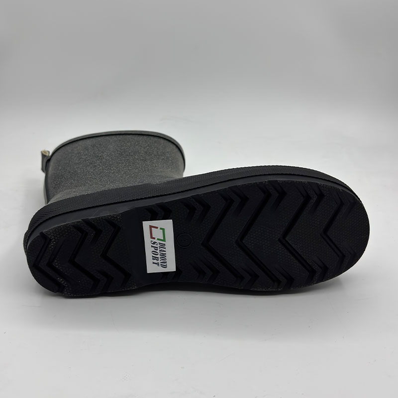 Glitter rubber rainboots for women kids