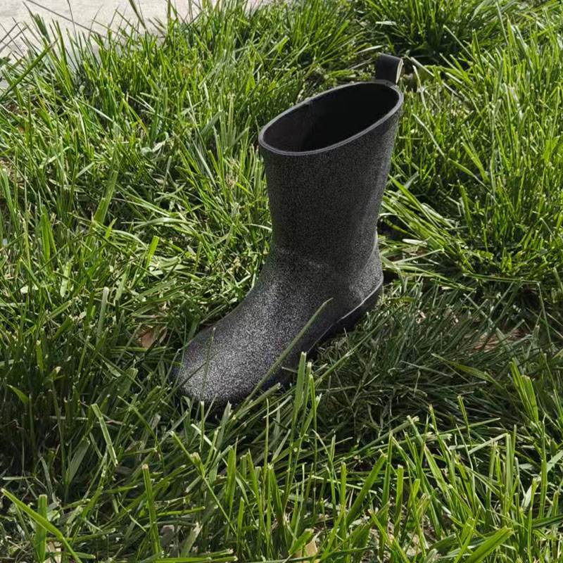 Glitter rubber rainboots for women kids