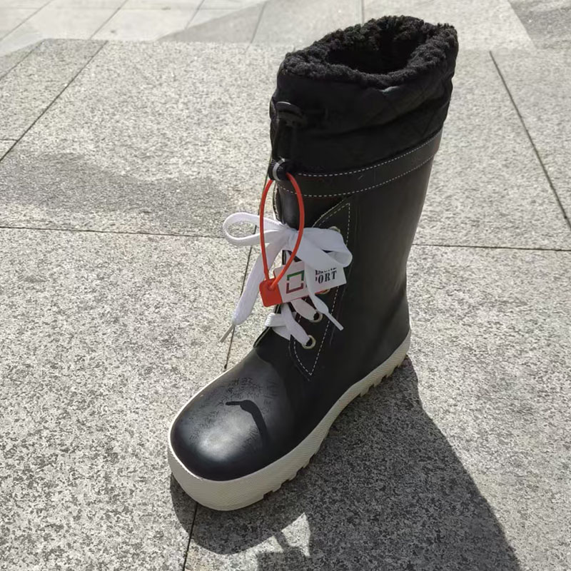 OEM lace up children rubber wellies rain boots