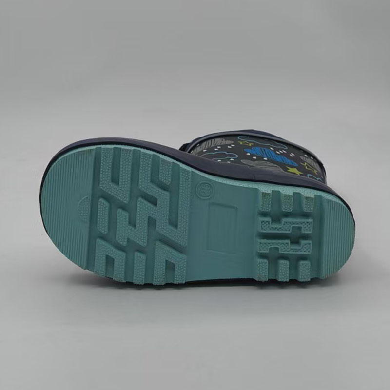 3D print kids rubber rain boots with collar