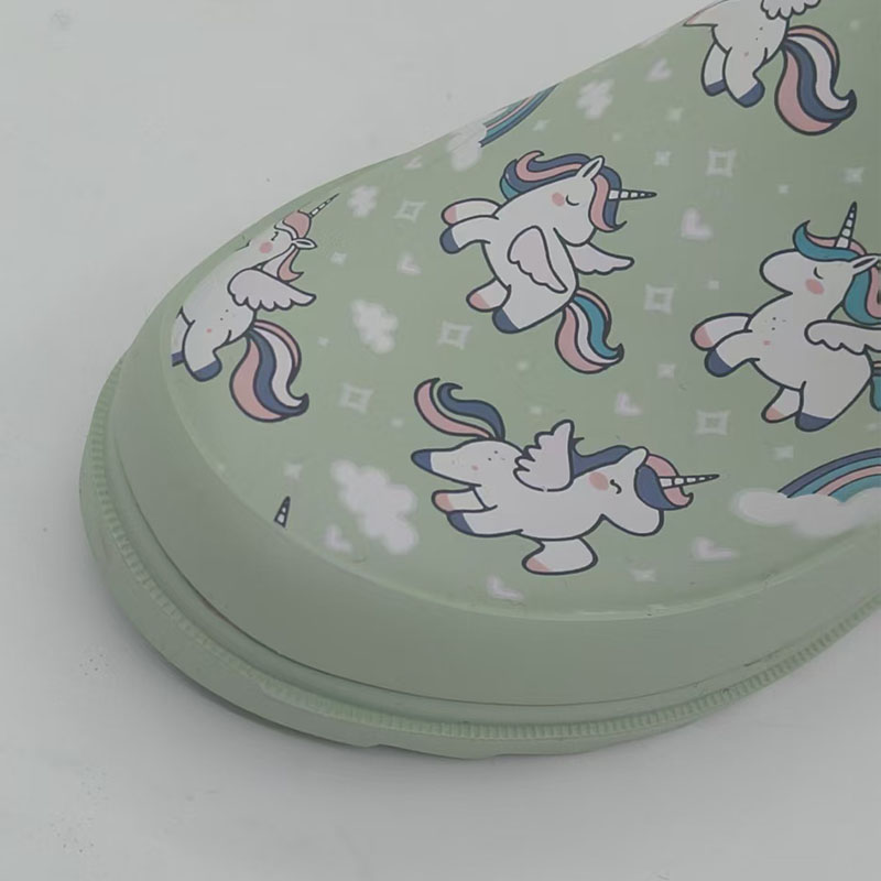 Tailored unicorn print waterproof wellies for children