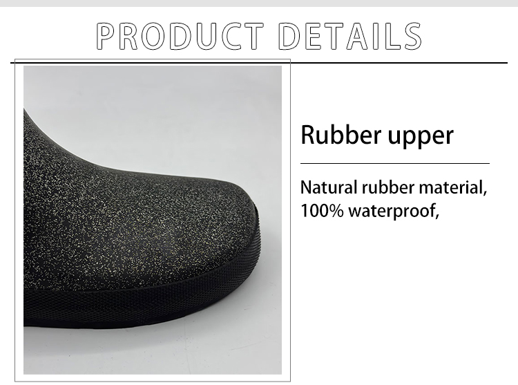 Glitter rubber rainboots for women kids
