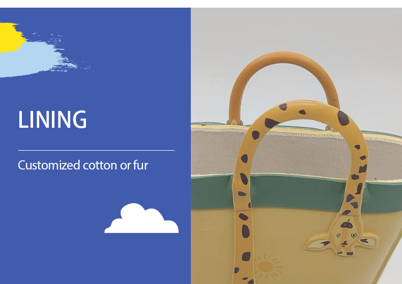 Natural rubber kids animal print rain boots
