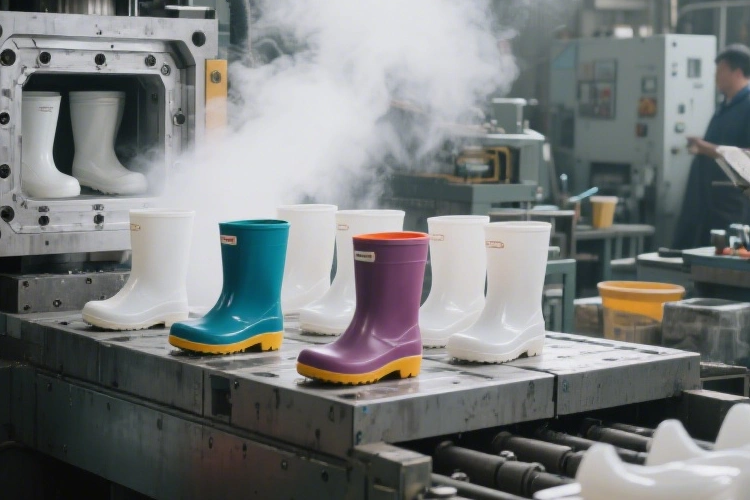 Mens waterproof PVC ankle gumboots