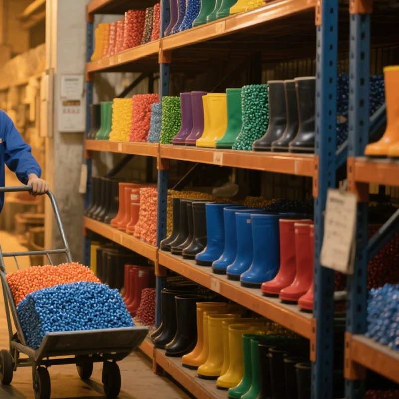 Mens waterproof PVC ankle gumboots