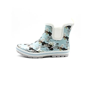 Chinese fad copyright print chelsea rain boots