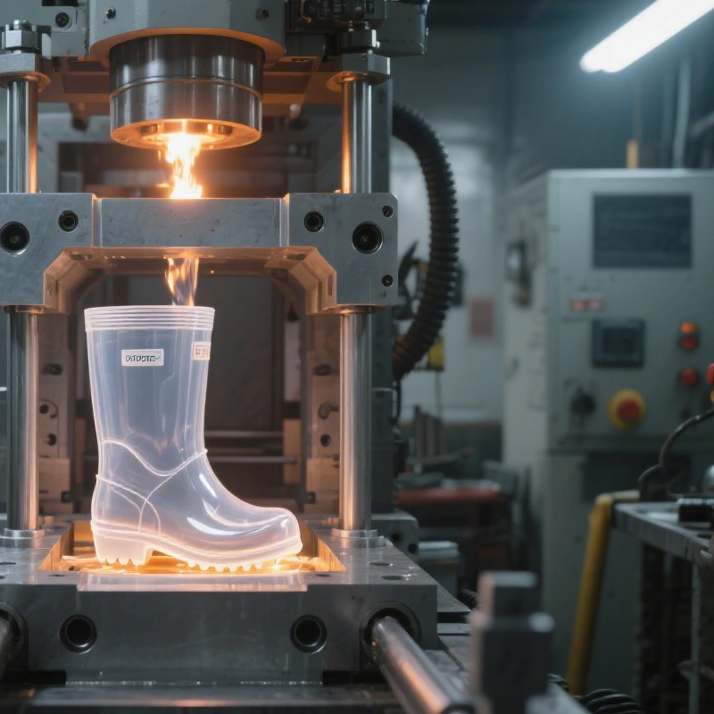 Transparent flower rain boots for kids