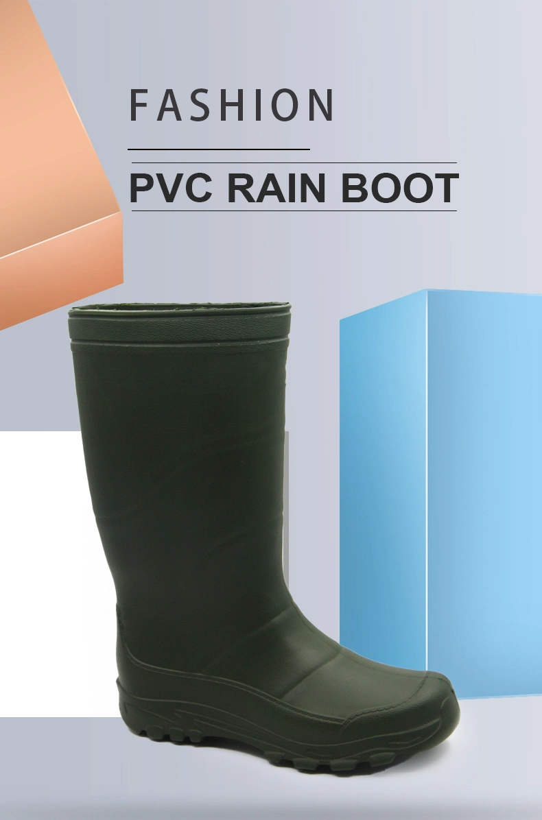 High cut oil acid alkali resistant PVC rain boots