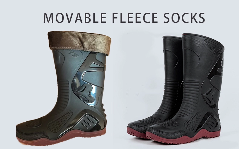 Men waterproof PVC motor riding boots