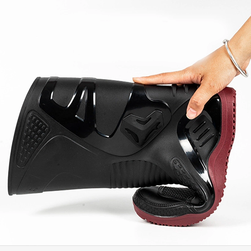 Men waterproof PVC motor riding boots