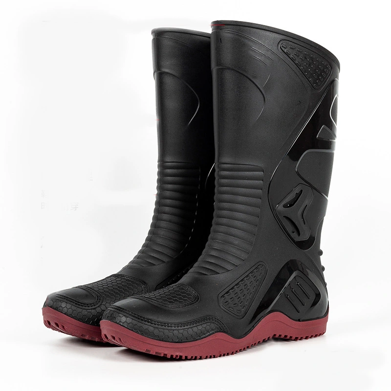 Men waterproof PVC motor riding boots