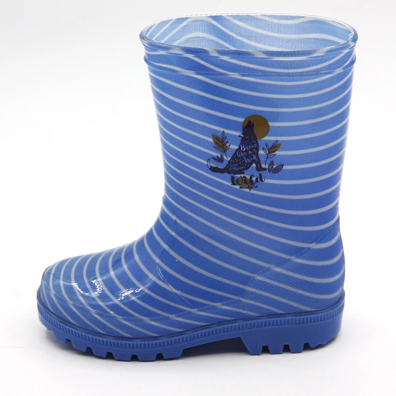 Transparent flower rain boots for kids