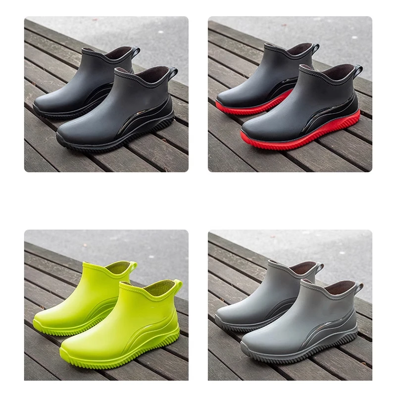 Women short PVC wellington boots