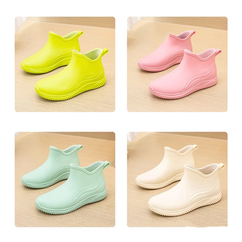 Women short PVC wellington boots