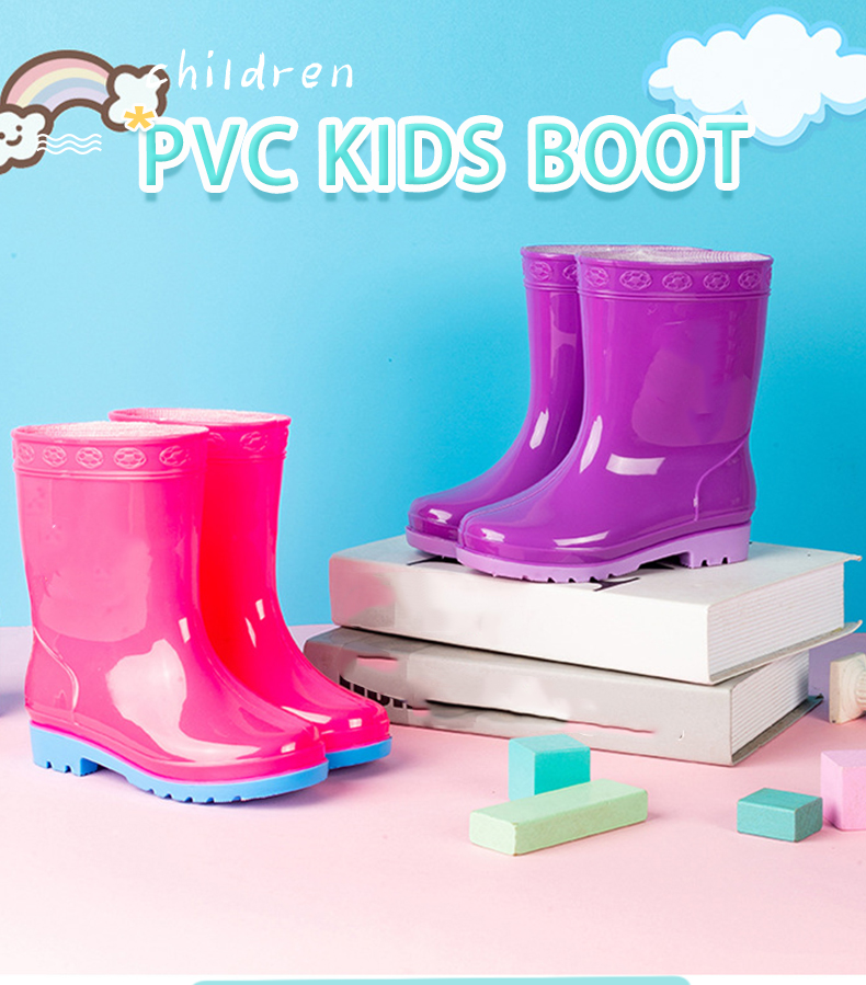 Wholesale PVC Transparent Jelly Boots for Children & Women