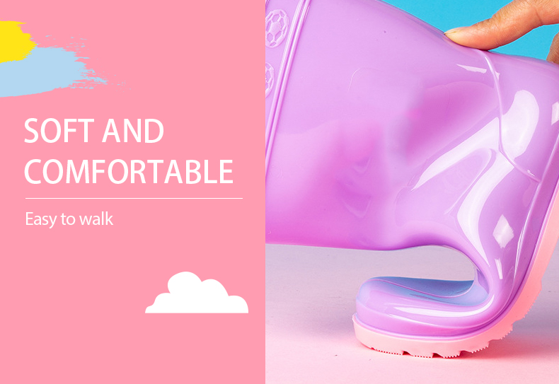 Wholesale PVC Transparent Jelly Boots for Children & Women
