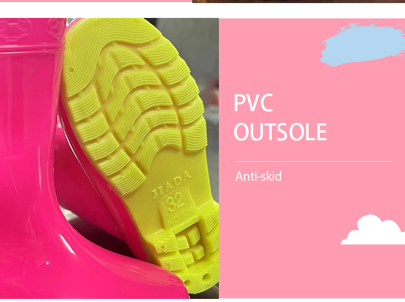 Custom pvc injection boots for kids mother