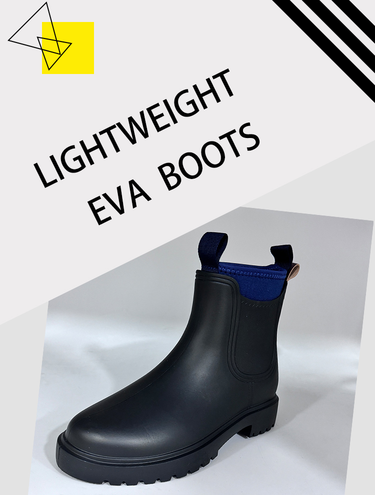 Women EVA Chelsea rain boots with neoprene sock