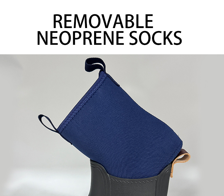 Women EVA Chelsea rain boots with neoprene sock