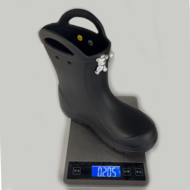 Kids waterproof easy-on hadle EVA foam rain boots