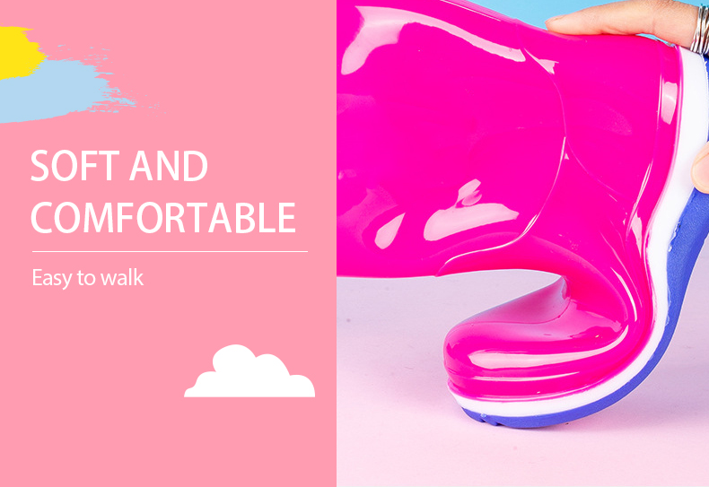 Cheap price PVC transparent jelly boots for children women wholesale