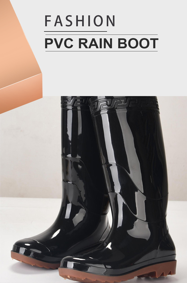 Tall Tube mens waterproof PVC motocycle boots