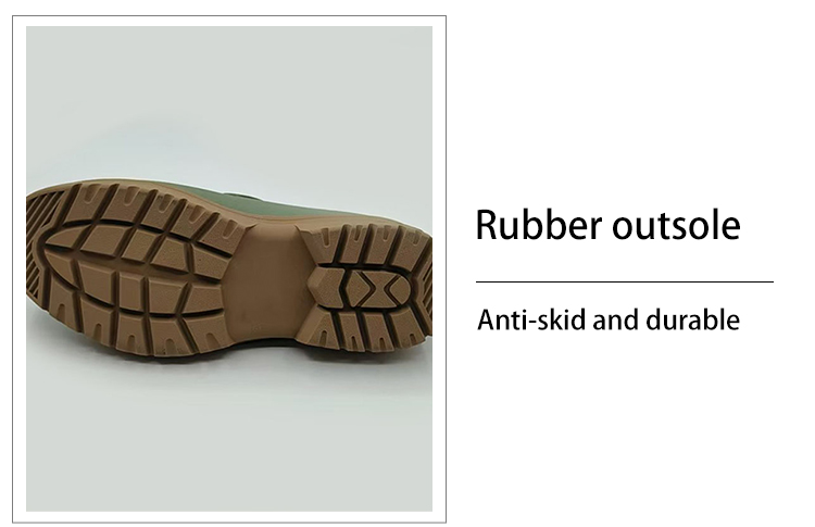 Neoprene lined waterproof rubber garden shoes