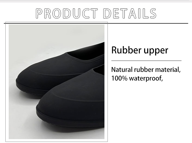 Factory wholesale waterproof recycle rubber overshoes