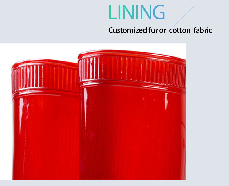 Bulk order red food industry work pvc boots for men