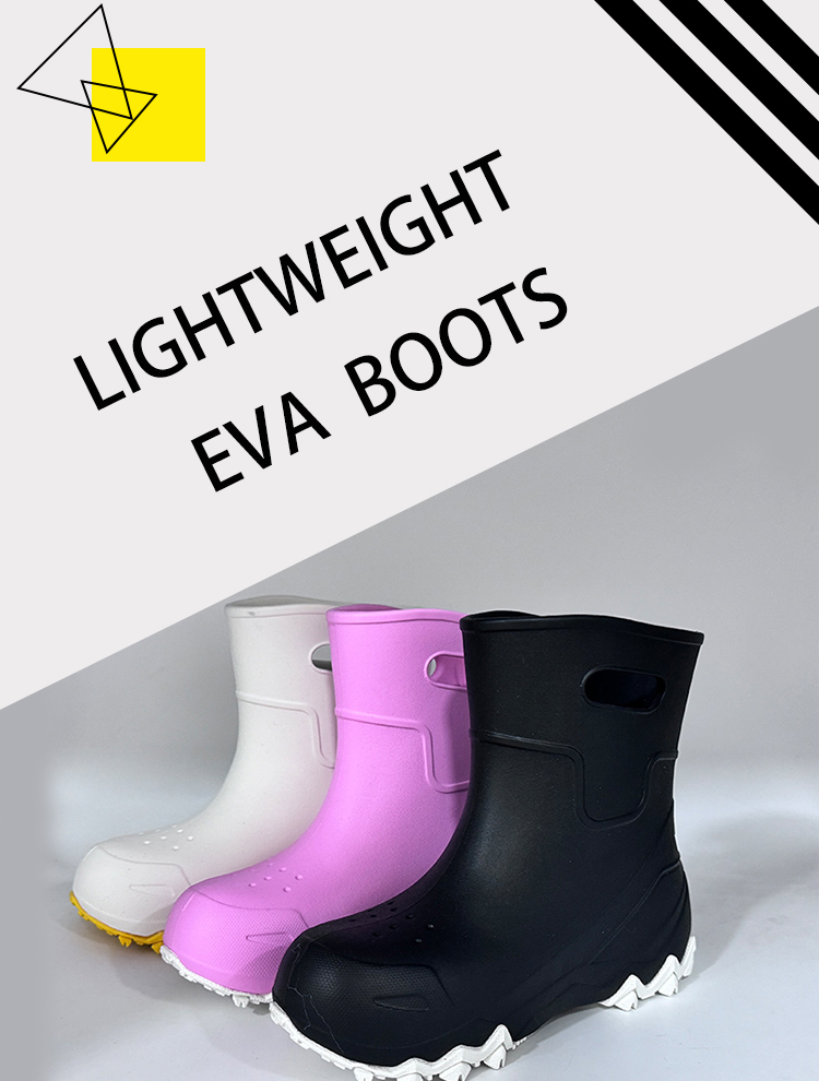 Kids EVA boots with anti slip sole patch