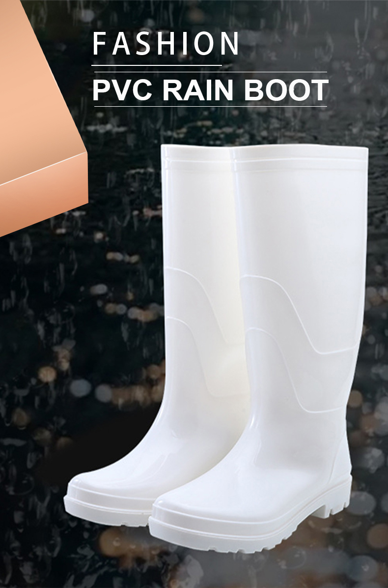 Factory direct white PVC food industry boots for men women