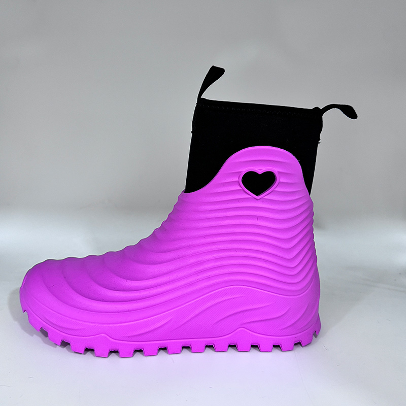 Colorful ultra-light EVA rain snow boots with removable neoprene socks