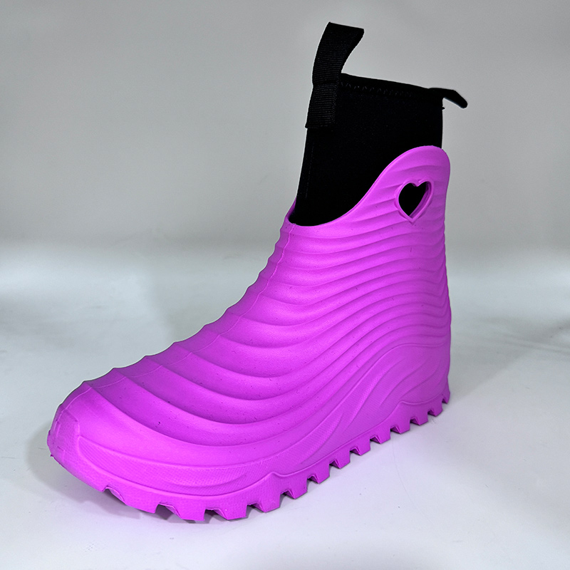 Colorful ultra-light EVA rain snow boots with removable neoprene socks