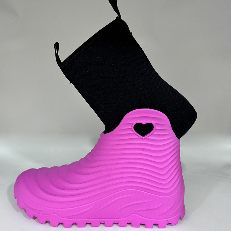 Colorful ultra-light EVA rain snow boots with removable neoprene socks