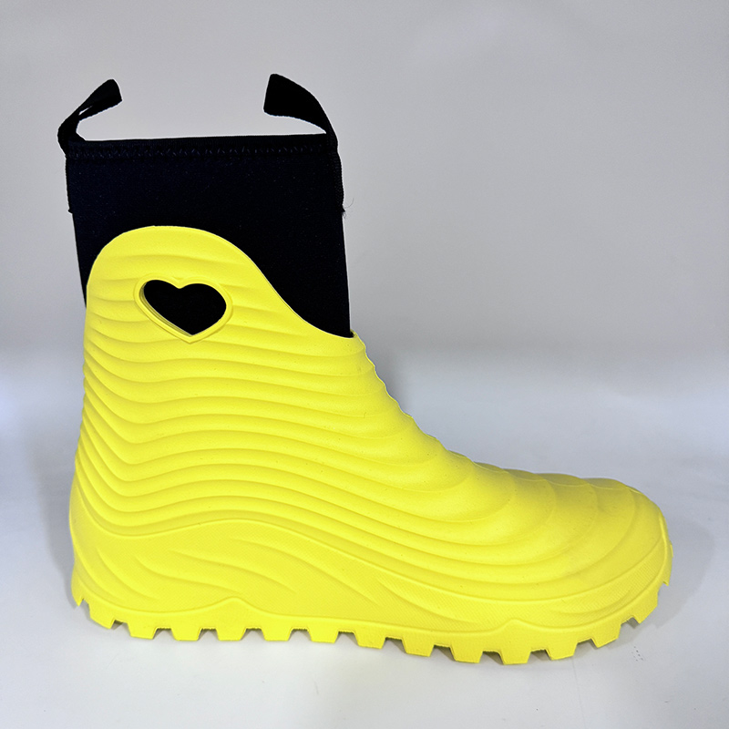 Colorful ultra-light EVA rain snow boots with removable neoprene socks