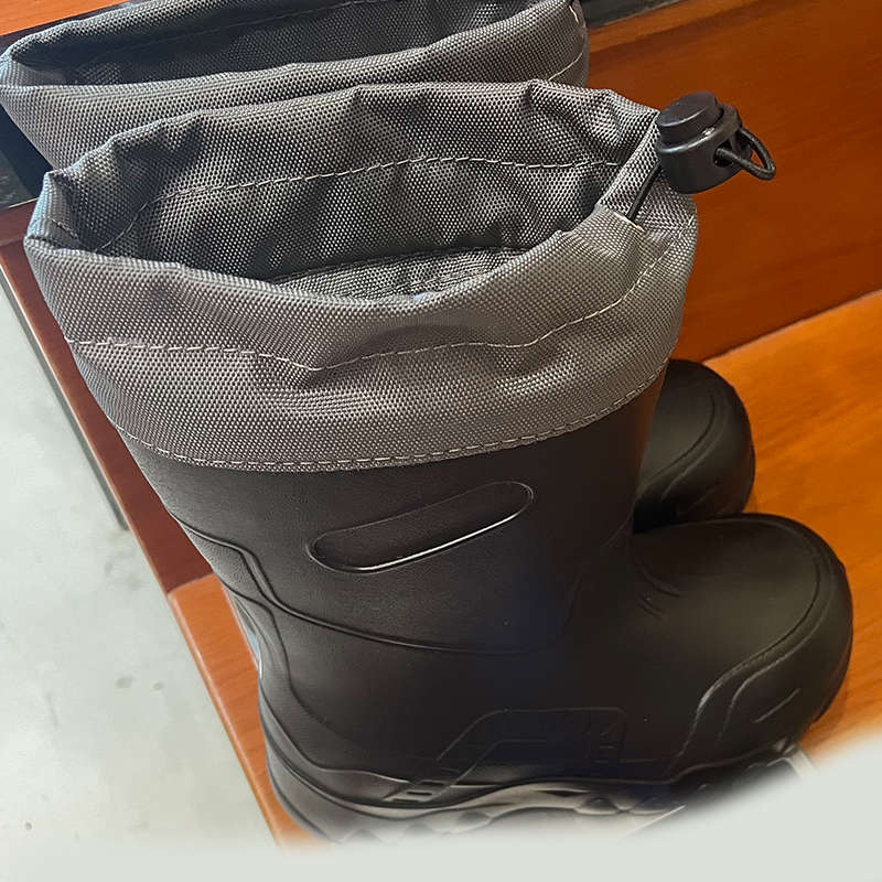 Kids Fur Lined Lightweight EVA Wellington Boots with Adjustable Collar