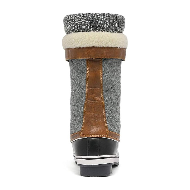 Womens Mid Calf  Lace UP Warm Winter Boots