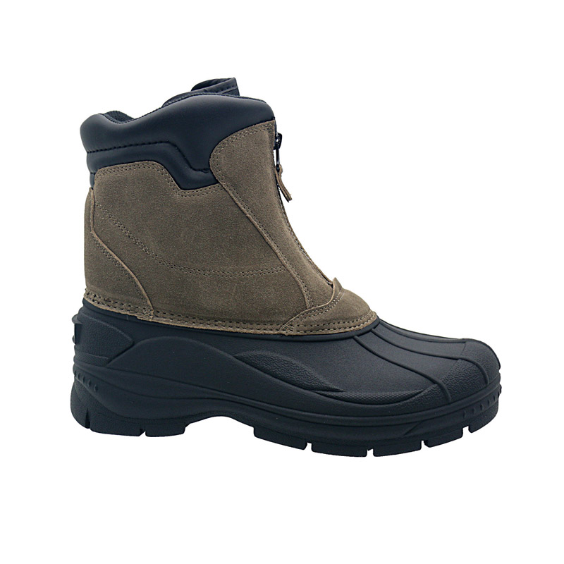 Warm mid calf Outdoor waterproof snow boots for men