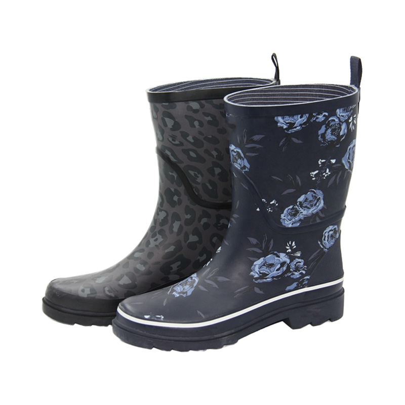 OEM print patterns ladies rubber wellington boots