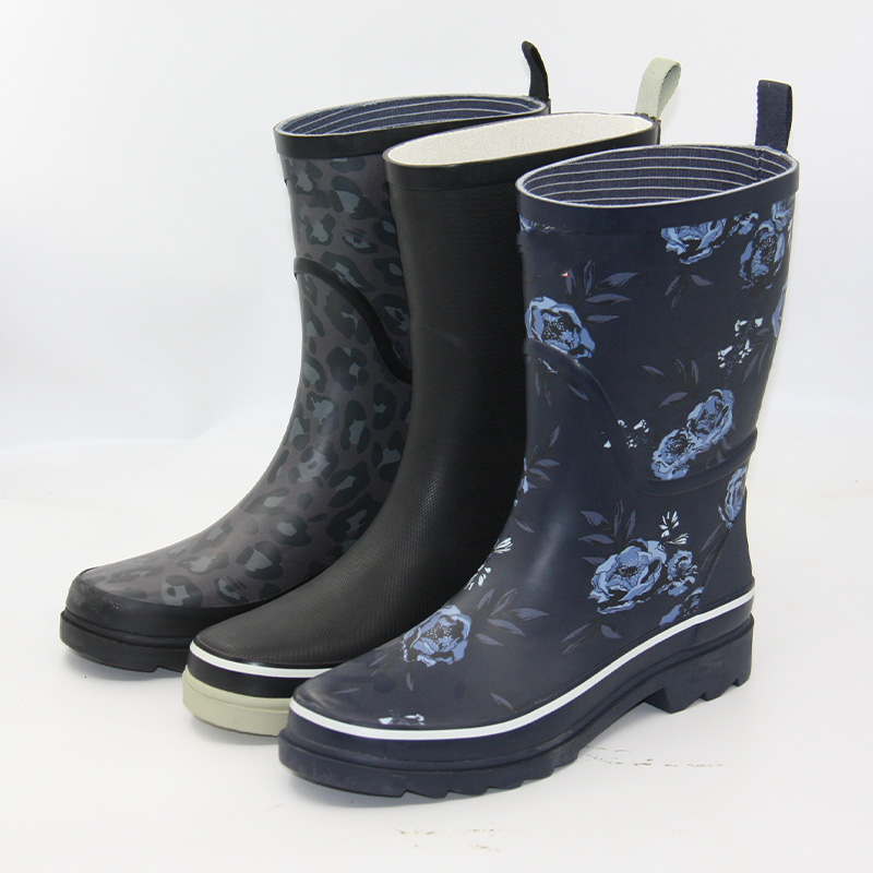 OEM print patterns ladies rubber wellington boots