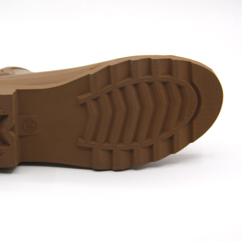 Fashionable lined rubber Chelsea rain boots for ladies