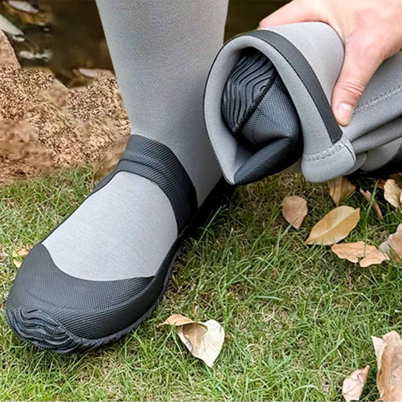 Bottes de pluie en plein air pliables haute douce légère pour hommes en gros