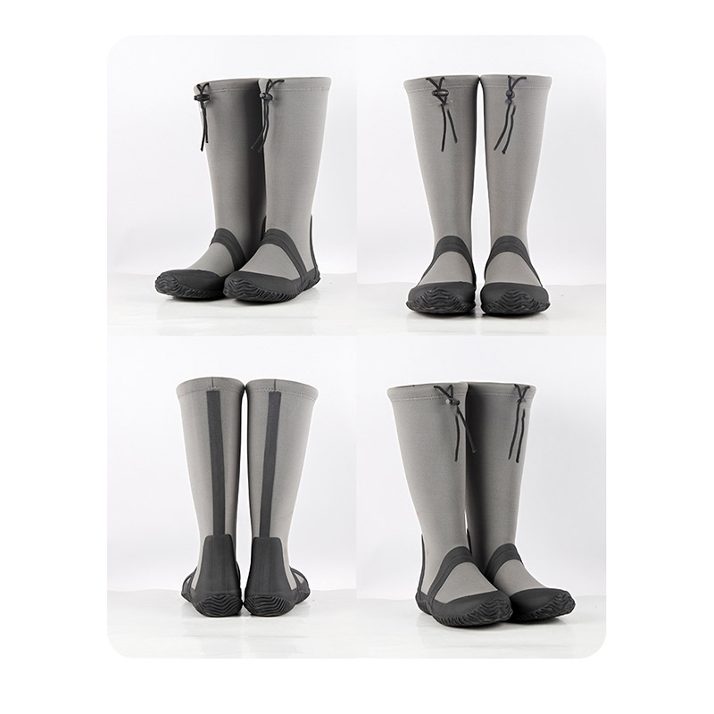 Bottes de pluie en plein air pliables haute douce légère pour hommes en gros