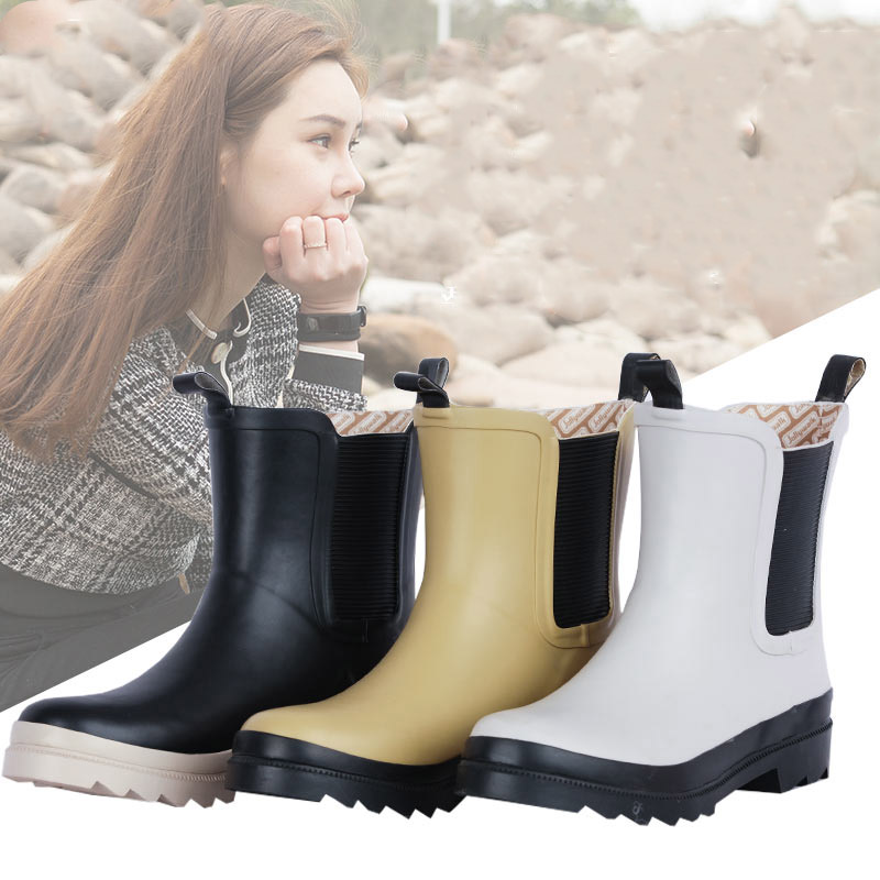 OEM stilvolle wasserdichte rutschfeste Gummi Wellington Stiefel
