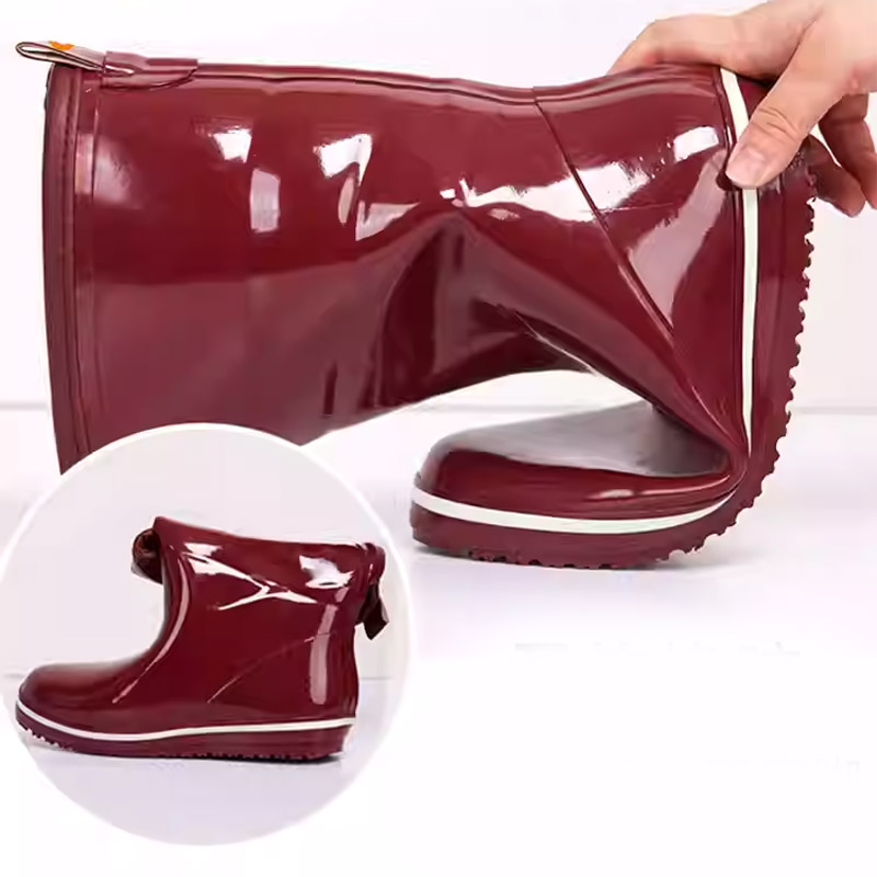 Vente en gros élégante imperméable anti-dérapage femmes fourrure bottes de neige